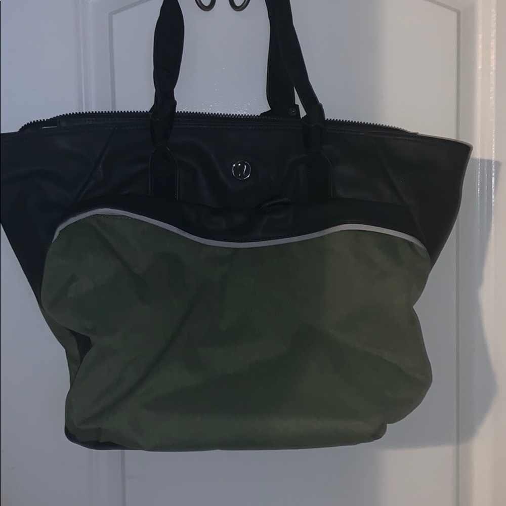 Lululemon Olive Green Gym Tote Bag